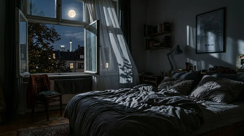 Erschöpfte Frau am Schreibtisch — Burnout Schlafstörungen HPA-Achse Erholung