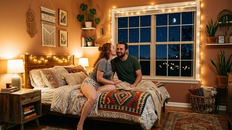 Frau im Morgenlicht — Lichtexposition und Melatonin-Chronobiologie